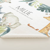 Sherpa Couverture de faire-part pour nouveau-nés d'animau (3/4)