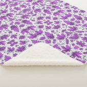 Sherpa Couverture de feuilles d'érable violettes (3/4)