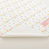 Sherpa Couverture de flèche pour filles | Rose, Or, Menth (3/4)