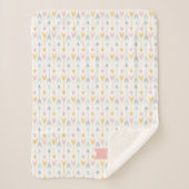 Sherpa Couverture de flèche pour filles | Rose, Or, Menth (Devant)