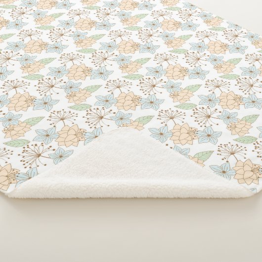 Sherpa couverture de fleurs printanières (3/4)