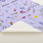 Sherpa couverture de fleurs séchées sur mesure (3/4)