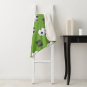 Sherpa Couverture de football avec monogramme et nom – Le (En situation)