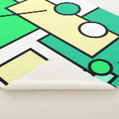 Sherpa Couverture de formes de géométrie d'art abstrait é (3/4)