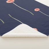 Sherpa Couverture de jet de fleur de gérbera rouge pâle (3/4)
