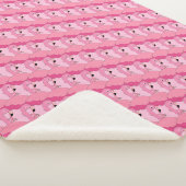 Sherpa Couverture de jetée Flamant Rose Tropical pour Déc (3/4)