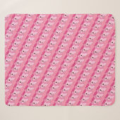 Sherpa Couverture de jetée Flamant Rose Tropical pour Déc (Devant (Horizontal))