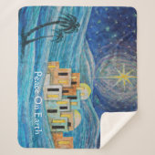 Sherpa Couverture de l'étoile de Bethléem "Paix sur Terre (Devant)