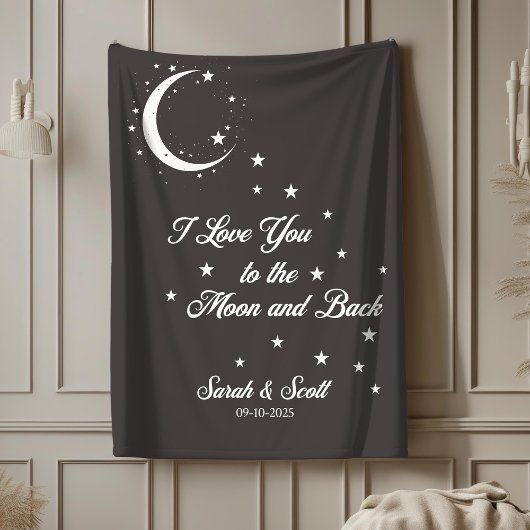 Sherpa Couverture de mariage personnalisée avec nom et da