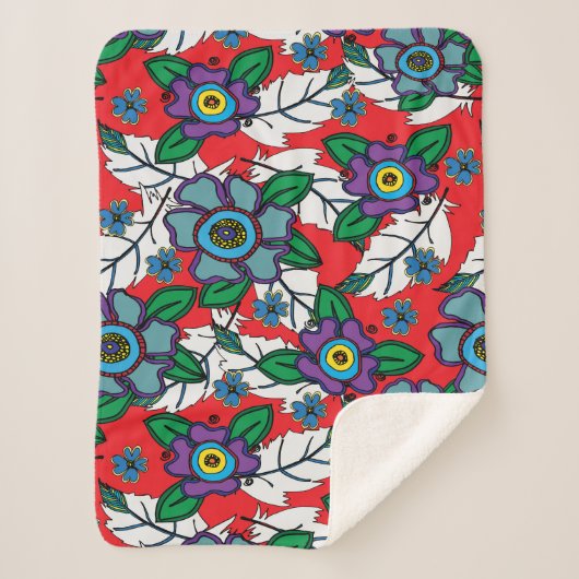 Sherpa Couverture de mise à l'eau en plumes rouges (Devant)