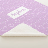 Sherpa Couverture de motif de coeur - sélectionnez votre (3/4)