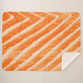 Sherpa Couverture de peluche texture saumon (Devant (Horizontal))