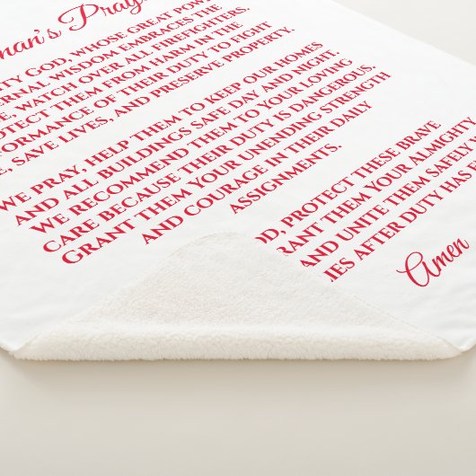 Sherpa Couverture de prière du pompier (3/4)