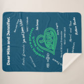 Sherpa Couverture de soins avec amour et prières (Devant (Horizontal))