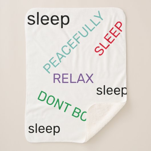 Sherpa Couverture de sommeil relaxante (Devant)