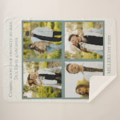 Sherpa Couverture de souvenirs pour Baby Shower Cadeau d' (Devant (Horizontal))