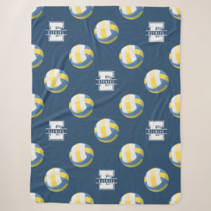 Sherpa Couverture de volleyball avec monogramme et nom –