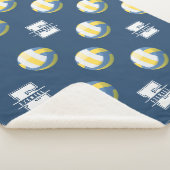Sherpa Couverture de volleyball avec monogramme et nom – (3/4)