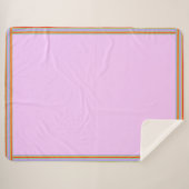 Sherpa Couverture d'enveloppement arc-en-ciel rose (Devant (Horizontal))