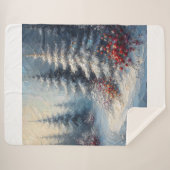 Sherpa Couverture des arbres et des fleurs d'hiver (Devant (Horizontal))