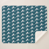 Sherpa Couverture d'étoiles turquoises (Devant (Horizontal))