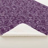 Sherpa Couverture Douillette Fleurs de Lavande Fantaisist (3/4)