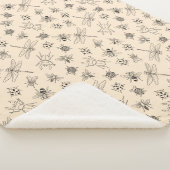 Sherpa Couverture du Motif d'injection de dessin à main (3/4)