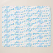 Sherpa Couverture en molleton à tourbillons bleus (Devant (Horizontal))