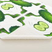 Sherpa Couverture en molleton de personnage de concombre  (3/4)