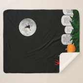 Sherpa Couverture en polaire d'Halloween (Devant (Horizontal))