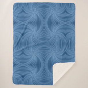 Sherpa couverture en spirale bleue