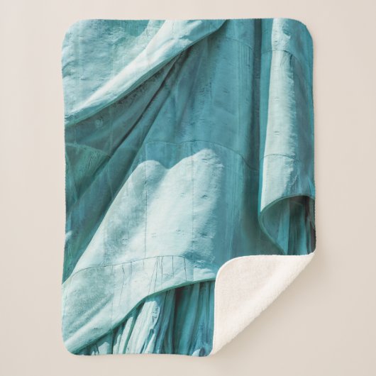 Sherpa couverture en tissu turquoise (Devant)