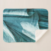 Sherpa couverture en tissu turquoise (Devant (Horizontal))