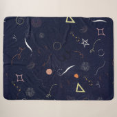 Sherpa Couverture étoilée bleu marine Doodle Sharp (Devant (Horizontal))