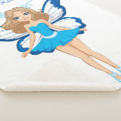 Sherpa Couverture fantaisie fée et papillon (3/4)