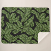 Sherpa couverture feuille jungle (Devant (Horizontal))