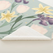 Sherpa couverture fleurie (3/4)