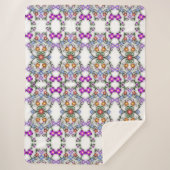 Sherpa couverture fleurie ornementale (Devant)