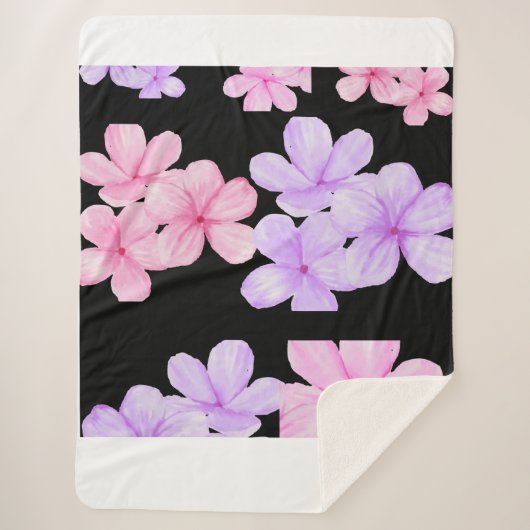 Sherpa Couverture Florale Murmure (Devant)