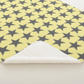 Sherpa Couverture Funky Grey Star Stars Pattern Power (3/4)