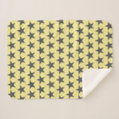 Sherpa Couverture Funky Grey Star Stars Pattern Power (Devant (Horizontal))