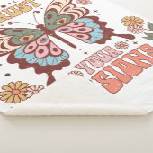 Sherpa Couverture jetée papillon rétro boho (3/4)