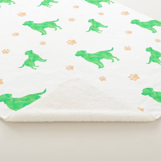 Sherpa Couverture Labrador - Cadeau vert Pastel minimum (3/4)