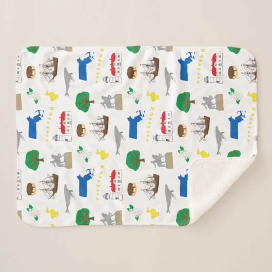 Sherpa Couverture Massachusetts (Devant (Horizontal))