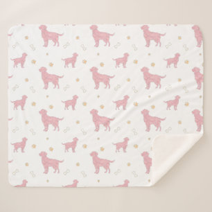 Sherpa Couverture minimale rose pastel Labrador Retriever
