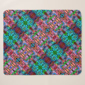 Sherpa Couverture Mosaïque Géométrique Colorée (Devant (Horizontal))