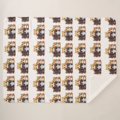 Sherpa Couverture Motif chien mignonne (Devant (Horizontal))