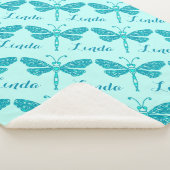 Sherpa Couverture motif de libellule de nom d'aqua person (3/4)