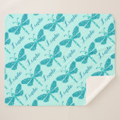 Sherpa Couverture motif de libellule de nom d'aqua person (Devant (Horizontal))