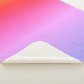 Sherpa Couverture Orange Jaune Rose Violet (3/4)